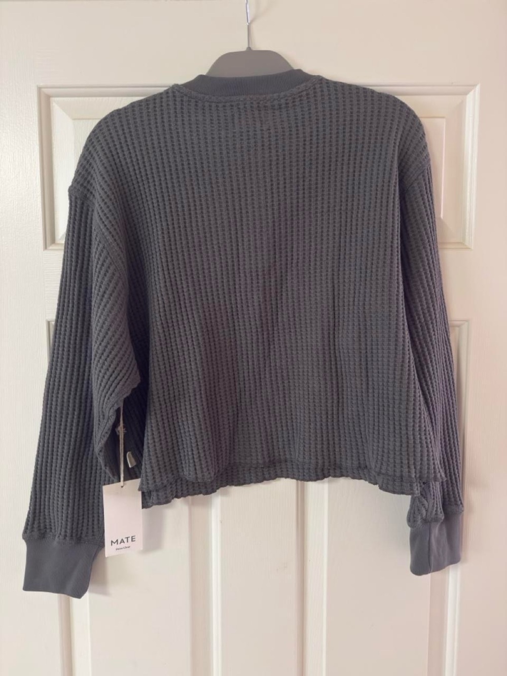 Mate the label Organic Waffle Cropped Henley - Picture 5 of 8